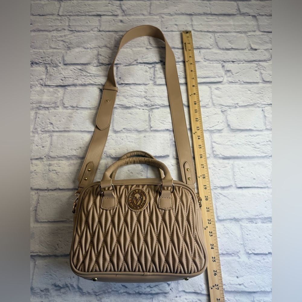 Valentino Orlandi Beige Quilted Crossbody Bag - Picture 7 of 15